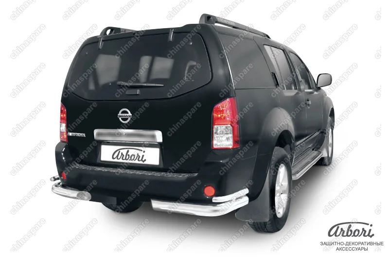 AFZDANIP13 Уголки d76+d42 двойные Arbori нерж. сталь для Nissan PATHFINDER 2004-2010