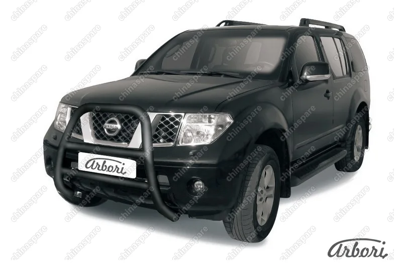 AFZDANIP02B Кенгурятник d76 высокий Arbori черн. для Nissan PATHFINDER 2004-2010