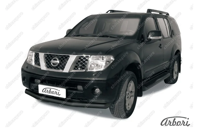 AFZDANIP05B Защита переднего бампера d76 Arbori черн. для Nissan PATHFINDER 2004-2010