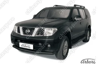 AFZDANIP05B Защита переднего бампера d76 Arbori черн. для Nissan PATHFINDER 2004-2010