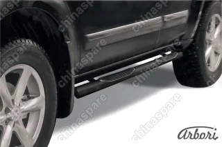 AFZDANIP07B Защита порогов d76 с проступями Arbori черн. для Nissan PATHFINDER 2004-2010