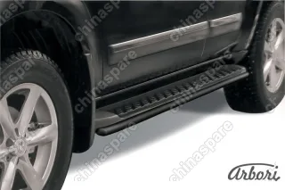 AFZDANIP10B Защита штатного порога d42 Arbori черн. для Nissan PATHFINDER 2004-2010