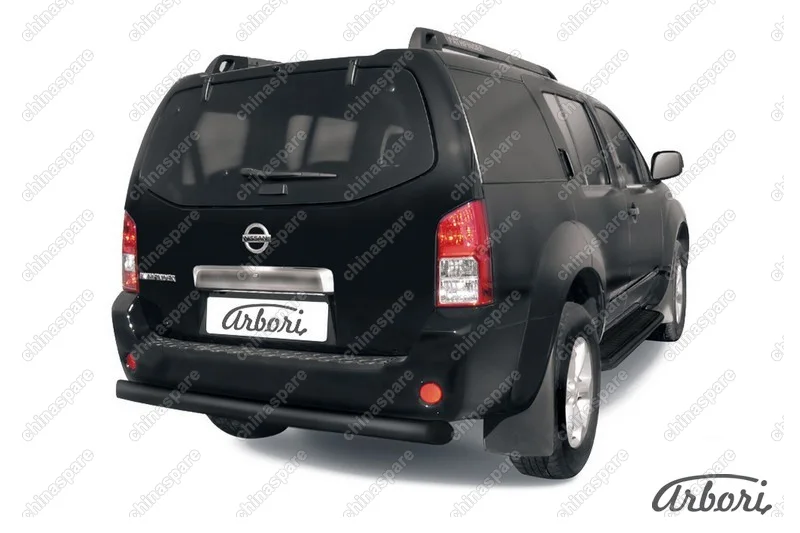 AFZDANIP11B Защита заднего бампера d76 Arbori черн. для Nissan PATHFINDER 2004-2010