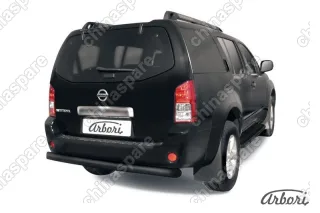 AFZDANIP11B Защита заднего бампера d76 Arbori черн. для Nissan PATHFINDER 2004-2010