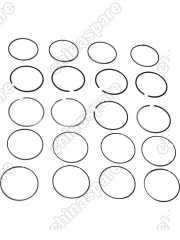 Кольцо поршневое (Комплект) R2 +0,50 Lifan X50, Celliya