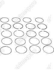 Кольцо поршневое (Комплект) R2 +0,50 Lifan X50, Celliya