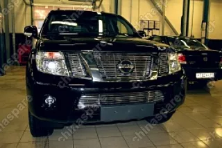 NPTF922175 Декоративные эл-ты решётки радиатора d10(3 эл:2из12 и 1из13 труб)Nissan Pathfinder/Navara 2010- хром, NPTF.92.2175