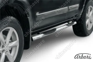 AFZDANIP1103 Защита порогов d76 с проступями Arbori нерж. сталь для Nissan PATHFINDER 2011-2014