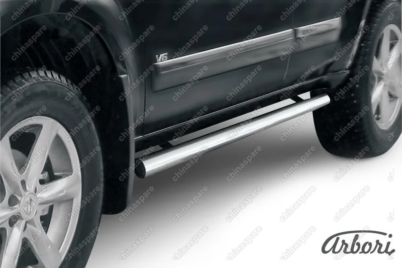 AFZDANIP1104 Защита порогов d76 труба Arbori нерж. сталь для Nissan PATHFINDER 2011-2014