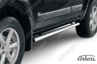 AFZDANIP1104 Защита порогов d76 труба Arbori нерж. сталь для Nissan PATHFINDER 2011-2014