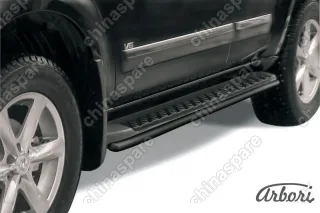 AFZDANIP1106B Защита штатного порога d42 Arbori черн. для Nissan PATHFINDER 2011-2014