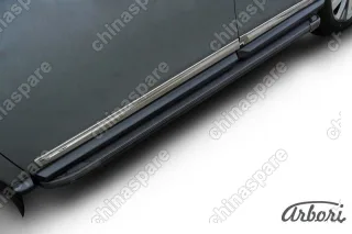 AFZDAALNIP1401 Комплект алюминиевых порогов Arbori Optima Black 1800 для NISSAN Pathfinder 2014-нв