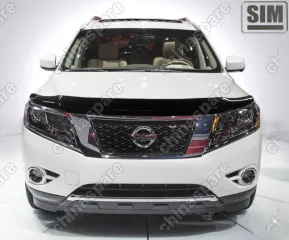 NLDSNIPAT1412 Дефлектор капота темный NISSAN PATHFINDER 2014-2017