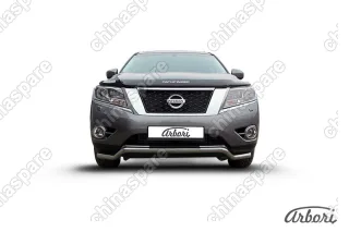 AFZDANIP1402 Защита переднего бампера d57 "Волна" Arbori нерж. сталь для NISSAN Pathfinder 2014-нв