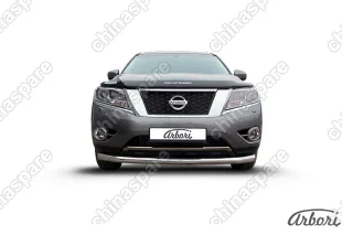 AFZDANIP1404 Защита переднего бампера d76 Arbori нерж. сталь для NISSAN Pathfinder 2014-нв