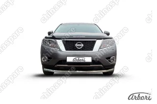 AFZDANIP1406 Защита переднего бампера d57 Arbori нерж. сталь для NISSAN Pathfinder 2014-нв