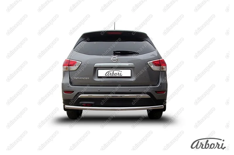 AFZDANIP1413 Защита заднего бампера d57 Arbori нерж. сталь для NISSAN Pathfinder 2014-нв