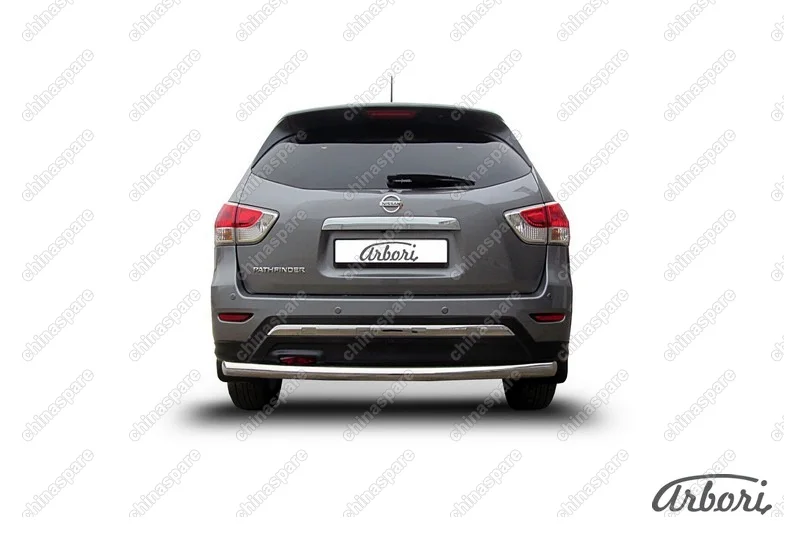 AFZDANIP1414 Защита заднего бампера d76 Arbori нерж. сталь для NISSAN Pathfinder 2014-нв