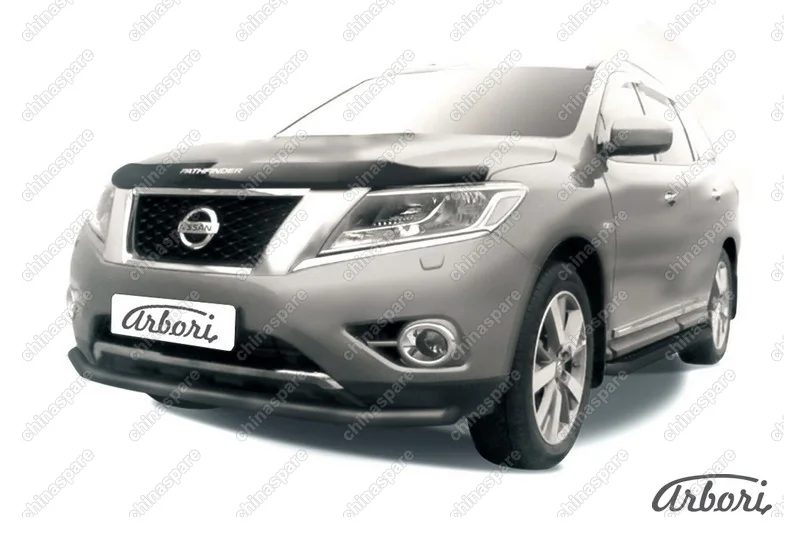 AFZDANIP1406B Защита переднего бампера d57 Arbori черн. для NISSAN Pathfinder 2014-нв