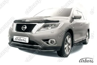 AFZDANIP1406B Защита переднего бампера d57 Arbori черн. для NISSAN Pathfinder 2014-нв