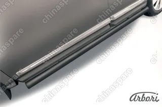 AFZDANIP1409B Защита порогов d76 труба Arbori черн. для NISSAN Pathfinder 2014-нв