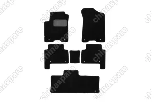 KLEVER03363322110kh Коврики в салон Klever Premium NISSAN Patrol АКПП 2010->, внед., 6 шт. (текстиль)