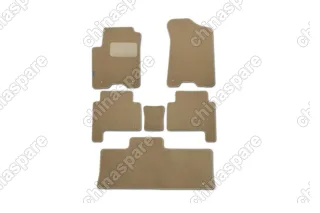 NLT363312112kh Коврики в салон NISSAN Patrol АКПП 2010->, внед., 6 шт. (текстиль, бежевые)