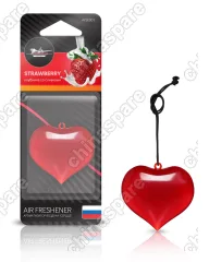 AFSE001 Ароматизатор подвесной пластик Сердце клубника со сливками
