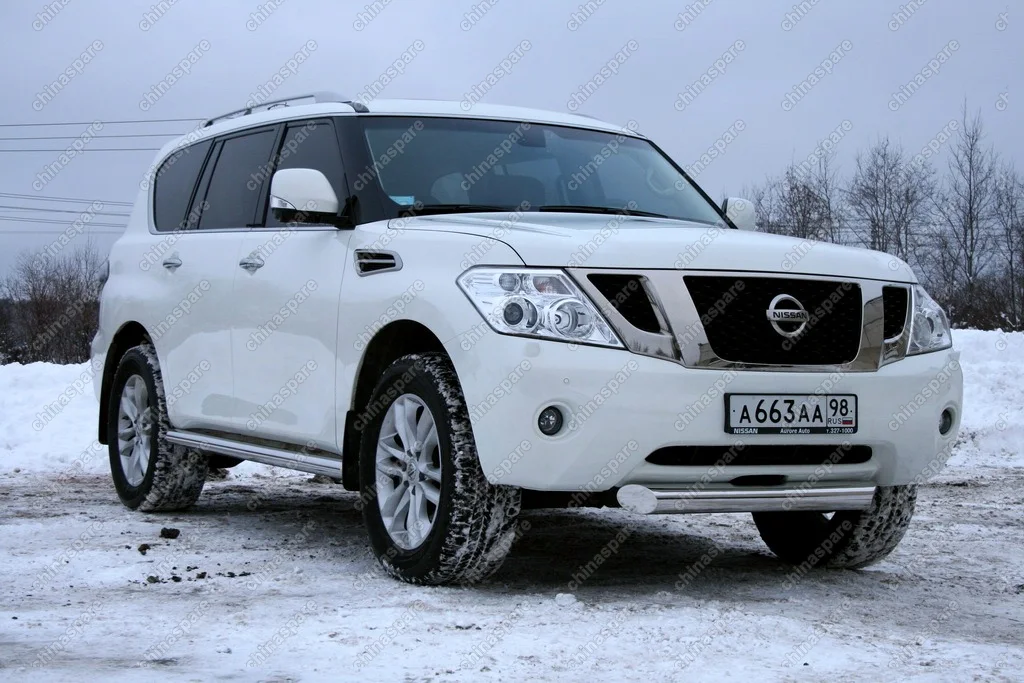 NPAT481205 Защита переднего бампера d 100 одинарная "Nissan Patrol" 2010-, NPAT.48.1205