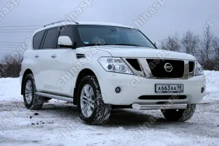 NPAT481205 Защита переднего бампера d 100 одинарная "Nissan Patrol" 2010-, NPAT.48.1205