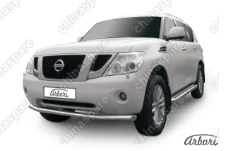 AFZDANIPAT05 Защита переднего бампера d76 Arbori нерж. сталь для Nissan PATROL 2012-2014