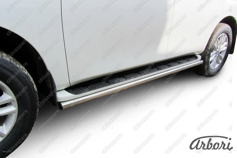 AFZDANIPAT12 Защита штатного порога d57 Arbori нерж. сталь для Nissan PATROL 2012-2014