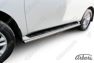 AFZDANIPAT12 Защита штатного порога d57 Arbori нерж. сталь для Nissan PATROL 2012-2014