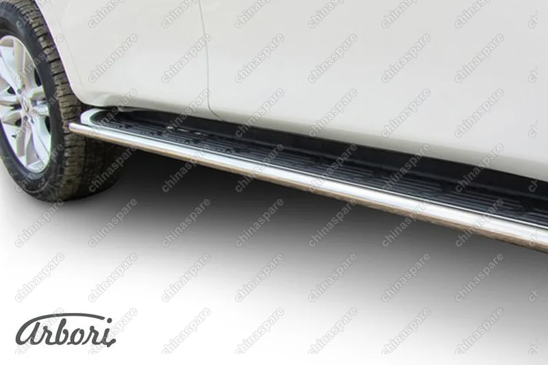 AFZDANIPAT13 Защита штатного порога d42 Arbori нерж. сталь для Nissan PATROL 2012-2014