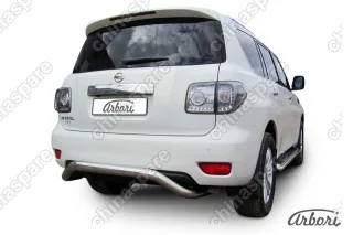 AFZDANIPAT14 Защита заднего бампера d76 "скоба" Arbori нерж. сталь для Nissan PATROL 2012-2014