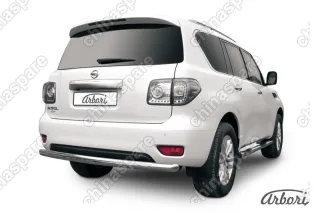 AFZDANIPAT16 Защита заднего бампера d76 Arbori нерж. сталь для Nissan PATROL 2012-2014