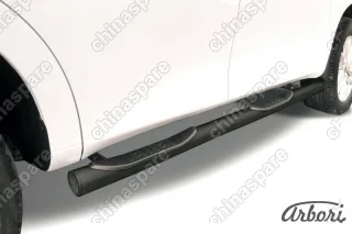 AFZDANIPAT10B Защита порогов d76 с проступями Arbori черн. для Nissan PATROL 2012-2014