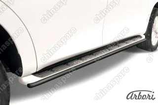 AFZDANIPAT13B Защита штатного порога d42 Arbori черн. для Nissan PATROL 2012-2014