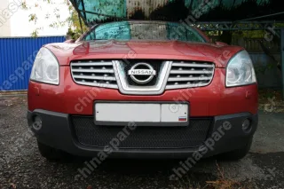 Сетка на бампер внешняя для NISSAN Qashqai 2006-2010, черн., 15 мм
