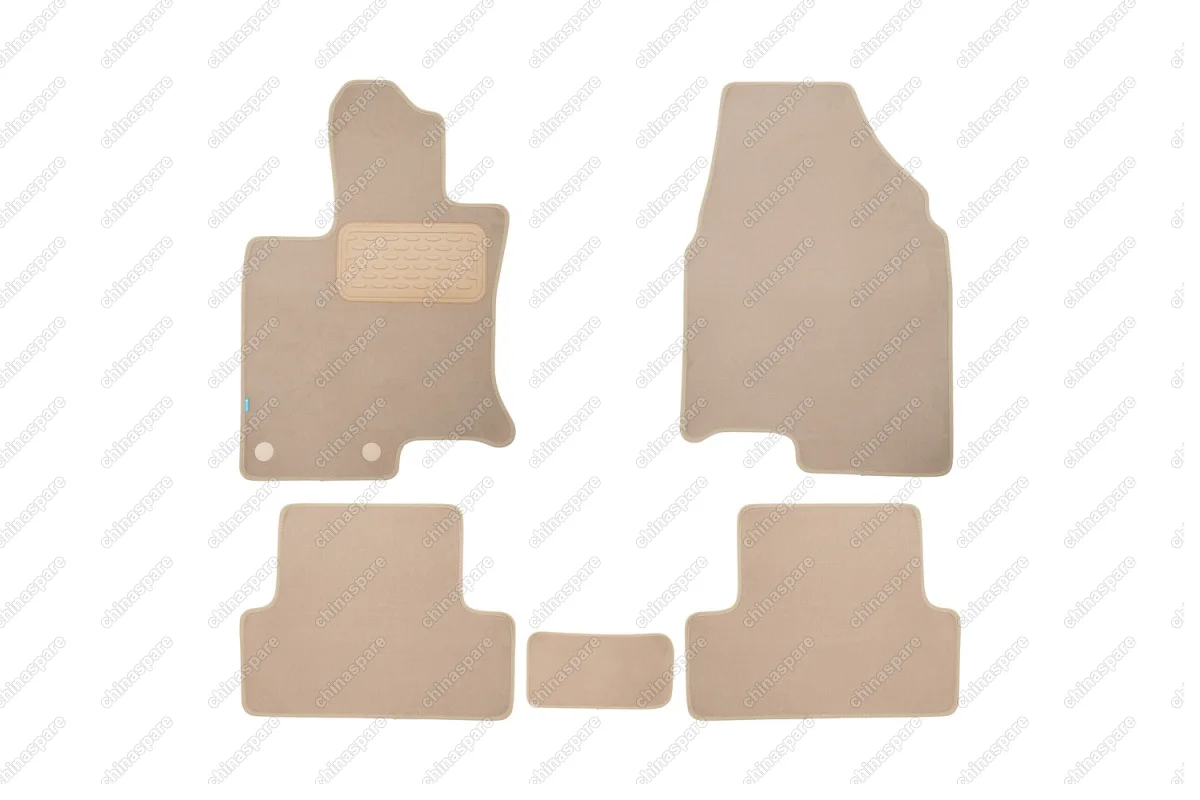 Коврики в салон Klever Premium NISSAN Qashqai 2007-2014, кросс., 5 шт. (текстиль, бежевые)