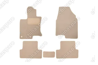 Коврики в салон Klever Premium NISSAN Qashqai 2007-2014, кросс., 5 шт. (текстиль, бежевые)