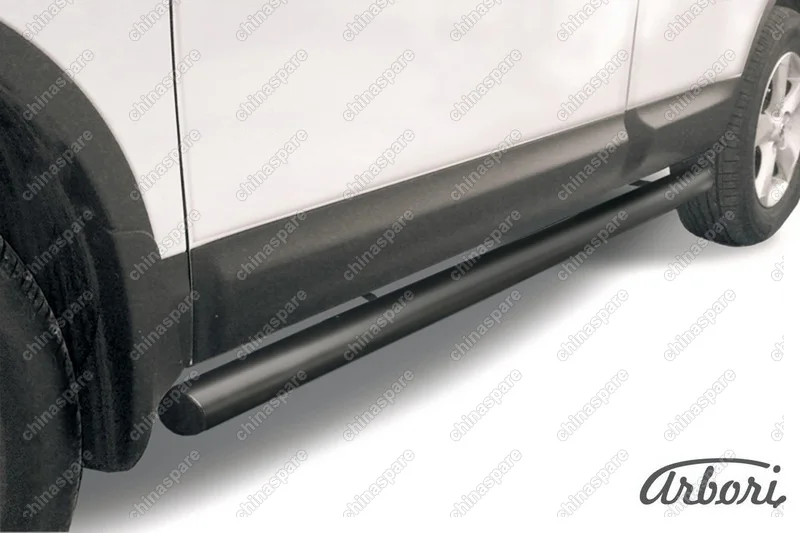 Защита порогов d76 труба Arbori черн. для Nissan QASHQAI 2007-2010