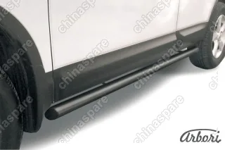 Защита порогов d57 труба Arbori черн. для Nissan QASHQAI 2007-2010