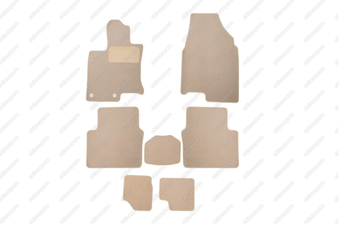 Коврики в салон Klever Premium NISSAN Qashqai+2 2008->, кросс., 7 шт. (текстиль, бежевые)