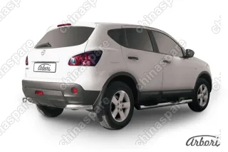 Уголки d57 Arbori нерж. сталь для Nissan QASHQAI 2011-2013