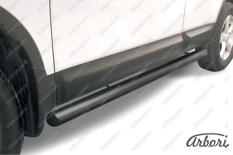 Защита порогов d76 труба Arbori черн. для Nissan QASHQAI+2 2011-2013