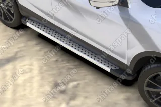 Комплект алюминиевых порогов Arbori Standart Silver 1700 для NISSAN Qashqai 2014-нв