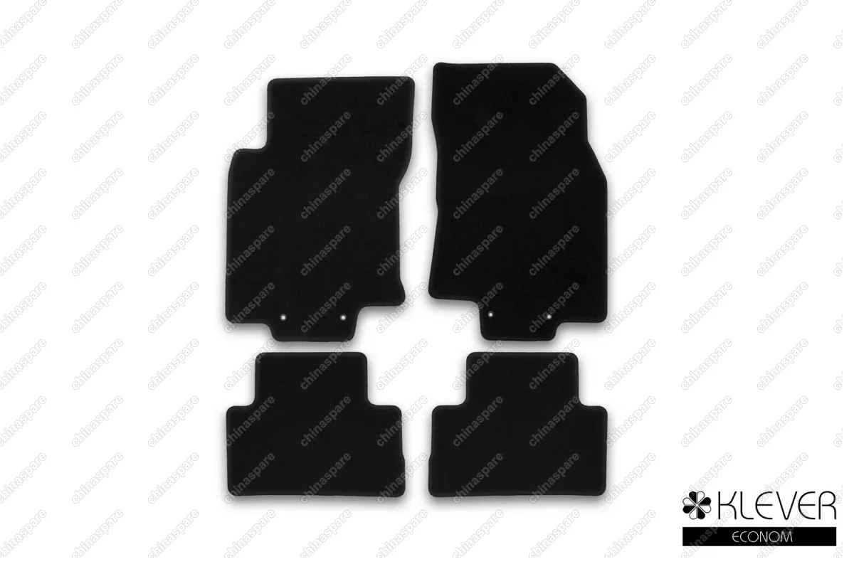 Коврики в салон Klever Econom NISSAN Qashqai, 2014->, кросс., сборка РФ, 4 шт. (текстиль)