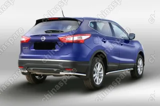 Защита задняя уголки d42,Nissan Qashqai 2014-, NQSH.76.5081