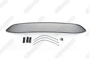 Сетка на бампер внешняя для NISSAN Qashqai 2014-2019, черн., 10 мм,  для автомобилей без переднего парктроника